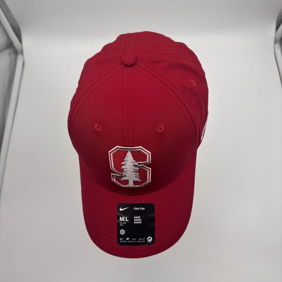 Nike Stanford Cardinal Red Club Cap Adult M L Flex Fit Baseball Hat - Picture 5 of 9